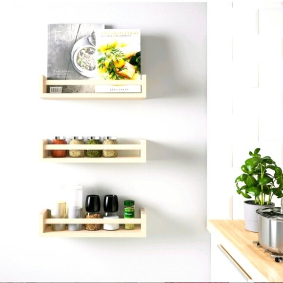 IKEA BEKVAM Spice Rack Beige Color Pine Woold - Picture 1 of 6
